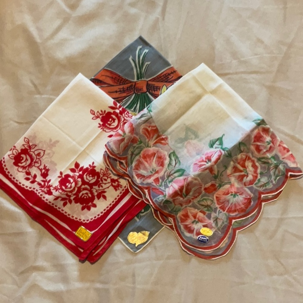3 NWT Vintage Women’s Hankies